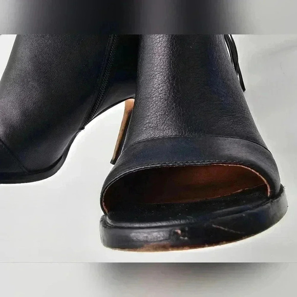 Coach Lolita Black Leather Bootie with Fringe Womens Size 6 - Picture 7 of 12